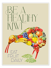 Print  Be a Healthy Kiwi - Vintage Advertising Collection