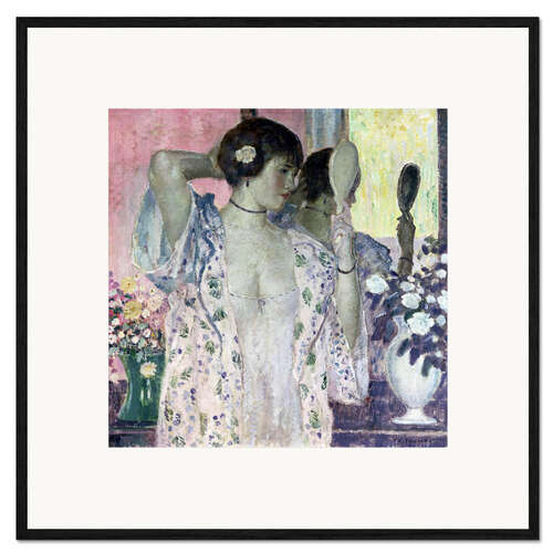 Plakat artystyczny premium w ramie The Hand Mirror