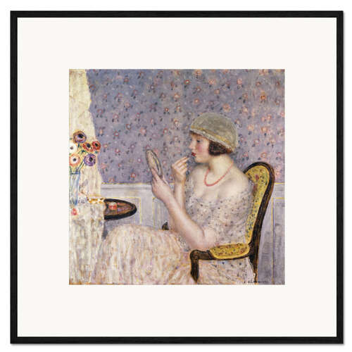 Framed art print Woman at a Dressing Table