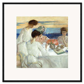 Ingelijste kunstdruk Afternoon Tea On the Terrace