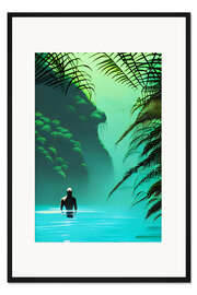 Gerahmter Kunstdruck Tropischer Dschungel