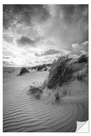 Selvklebende plakat Dune Landscape at the North Sea