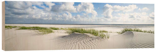 Holzbild Dünen an der Nordsee