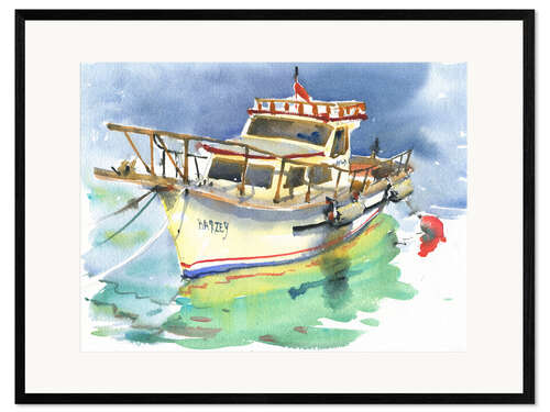 Kehystetty taidepainatus Small yacht