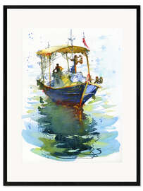 Kehystetty taidepainatus Old Fishing Ship