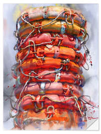 Wall sticker Life buoys