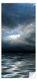 Sticker pour porte Clouds Over the Sea