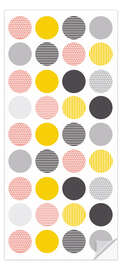 Door sticker Happy Circles