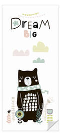Door sticker Dream Big Bear - Kidz Collection