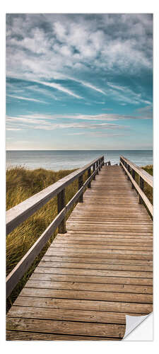 Deursticker Boardwalk to the Beach