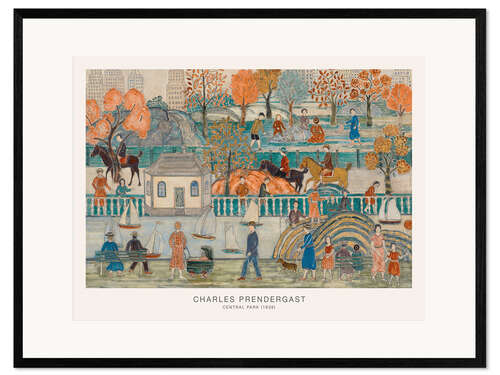 Impression artistique encadrée Central Park, 1939