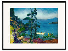 Gerahmter Kunstdruck Evening Blue (Monhegan Island)