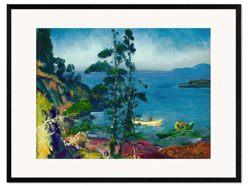 Framed art print Evening Blue (Monhegan Island)