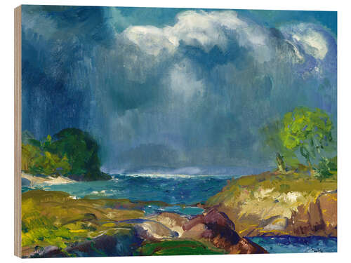 Tableau en bois The Coming Storm (Monhegan Island)