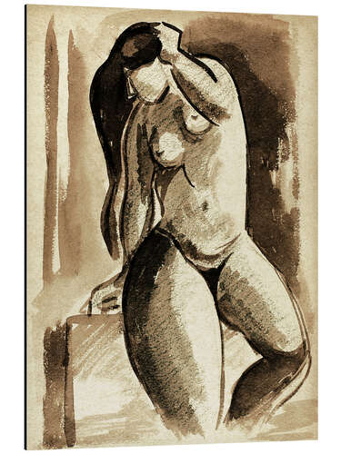 Alumiinitaulu Nude Female Portrait