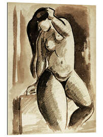 Galleritryck Nude Female Portrait