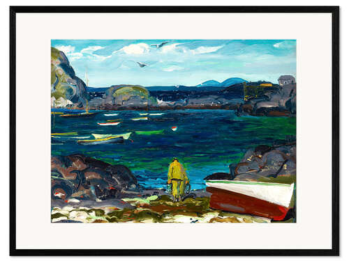 Framed art print The Harbour (Monhegan Island)