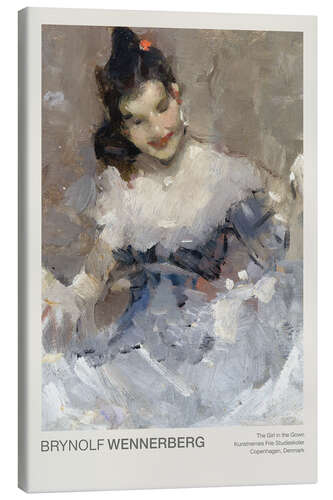 Canvas print The Girl in the Gown