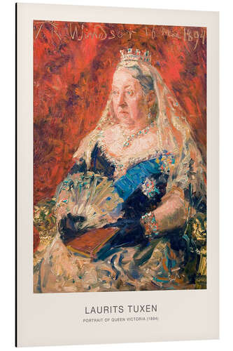 Tableau en aluminium Portrait of Queen Victoria, 1894