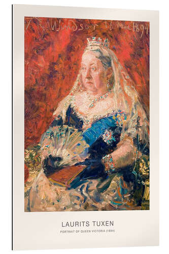 Quadro em plexi-alumínio Portrait of Queen Victoria, 1894