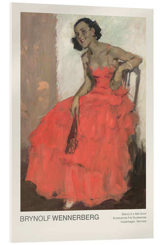 Akrylbillede Beauty in a Ball Gown