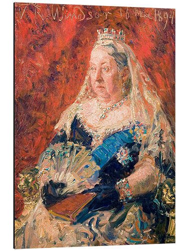 Aluminium print Portrait of Queen Victoria