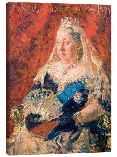 Tableau sur toile Portrait of Queen Victoria