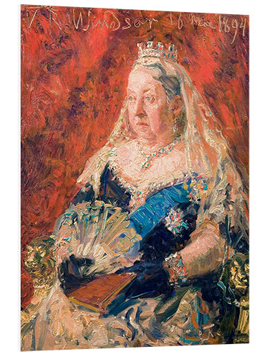 Foam board print Portrait of Queen Victoria