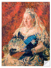 Sticker mural Portrait of Queen Victoria