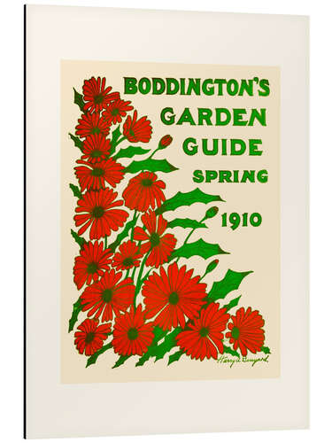 Aluminium print Boddington's Garden, 1910