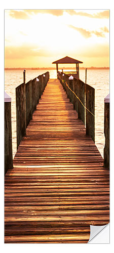 Dørtapet Wooden Pier in the Evening Light
