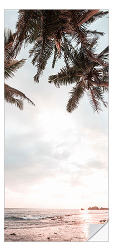 Dørtapet Palm Trees and Sea