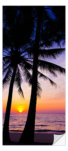 Door sticker Sunset at the Beach