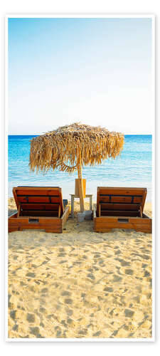 Door poster Sunny Place on the Beach