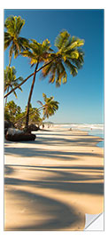 Dørtapet Dream beach with palm trees
