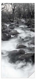 Deursticker Rustic River Landscape in the Morning
