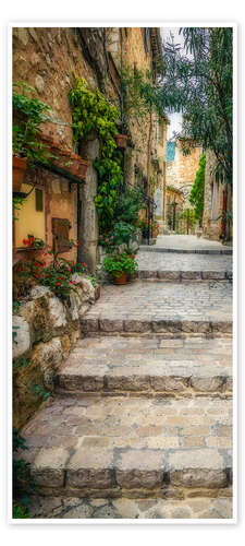 Door poster Dreamy Alley in Italy