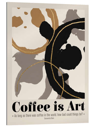 Gallery print Coffe is Art Quote II