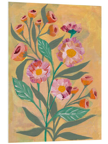 Foam board print Pink Blooms