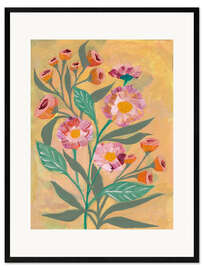 Framed art print Pink Blooms