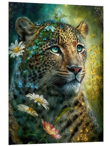 Foam board print Leopard in the jungle