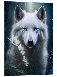 Gallery print White mystical wolf