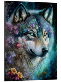 Magnettafel Fantasy-Wolf