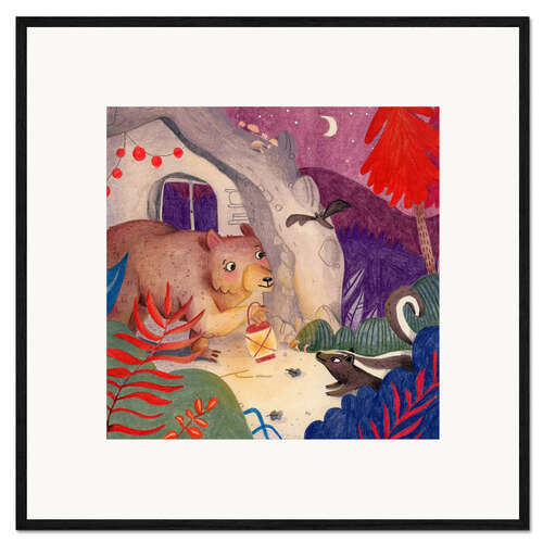 Framed art print Welcome to the Bear's Cave