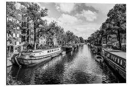 Aluminium print Houseboats on the Brouwersgracht in Amsterdam