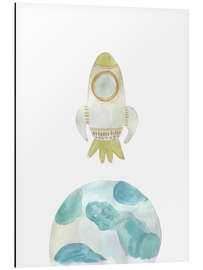 Magnettafel Kleine Rakete