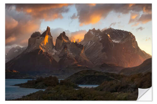 Sticker mural Torres del Paine Glow