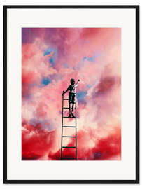 Gerahmter Kunstdruck Wolken malen - Taudalpoi