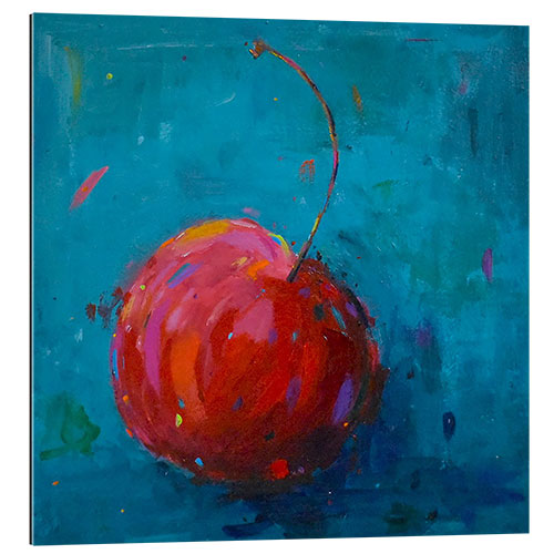 Gallery print Cherry on Teal