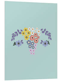 Foam board print Floral Womb